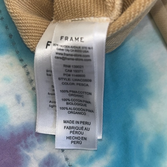 Frame Easy Puff Sleeve high low sweatshirt size M - Picture 3 of 6